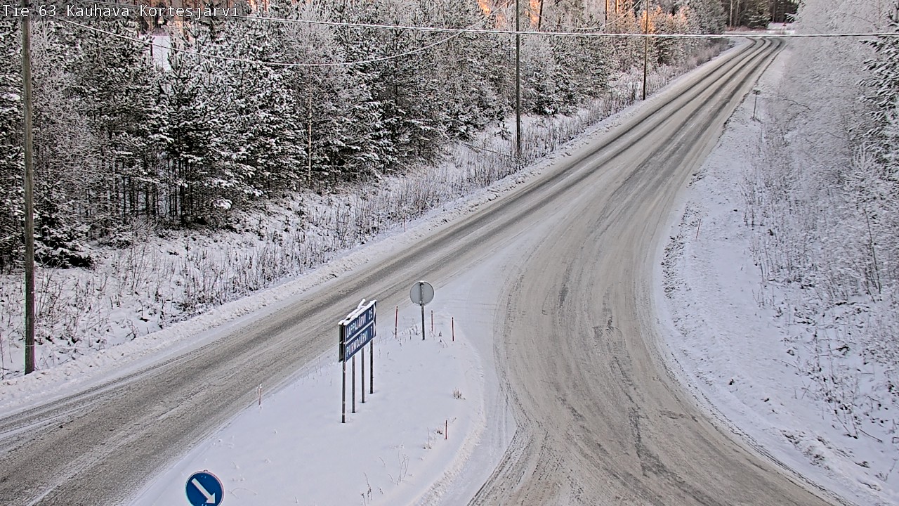 Weather Camera Image Road 63 Kauhava Kortesjärvi, Kauhava, Etelä-Pohjanmaa