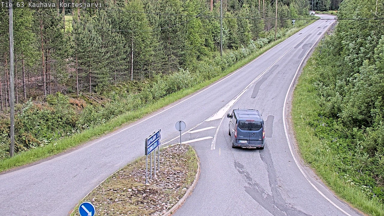 Weather Camera Image Väg 63 Kauhava Kortesjärvi, Kauhava, Etelä-Pohjanmaa