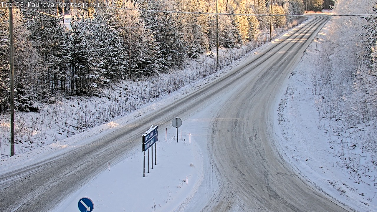 Weather Camera Image Road 63 Kauhava Kortesjärvi, Kauhava, Etelä-Pohjanmaa