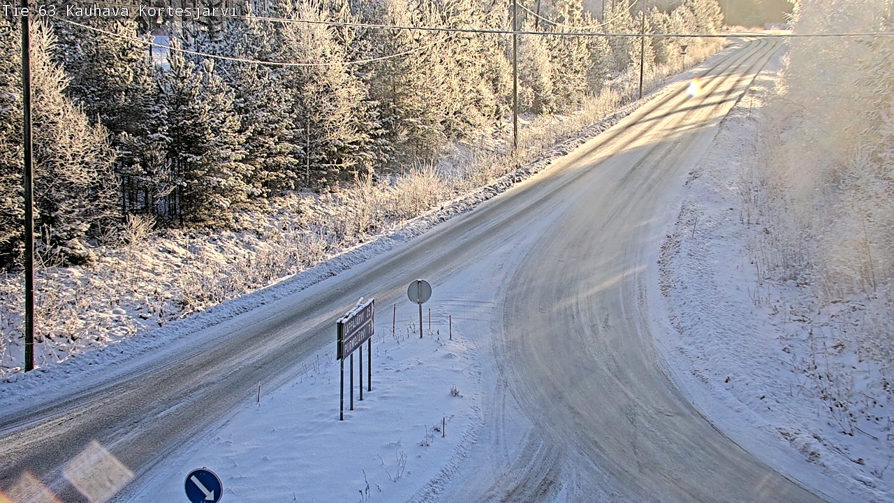 Weather Camera Image Road 63 Kauhava Kortesjärvi, Kauhava, Etelä-Pohjanmaa