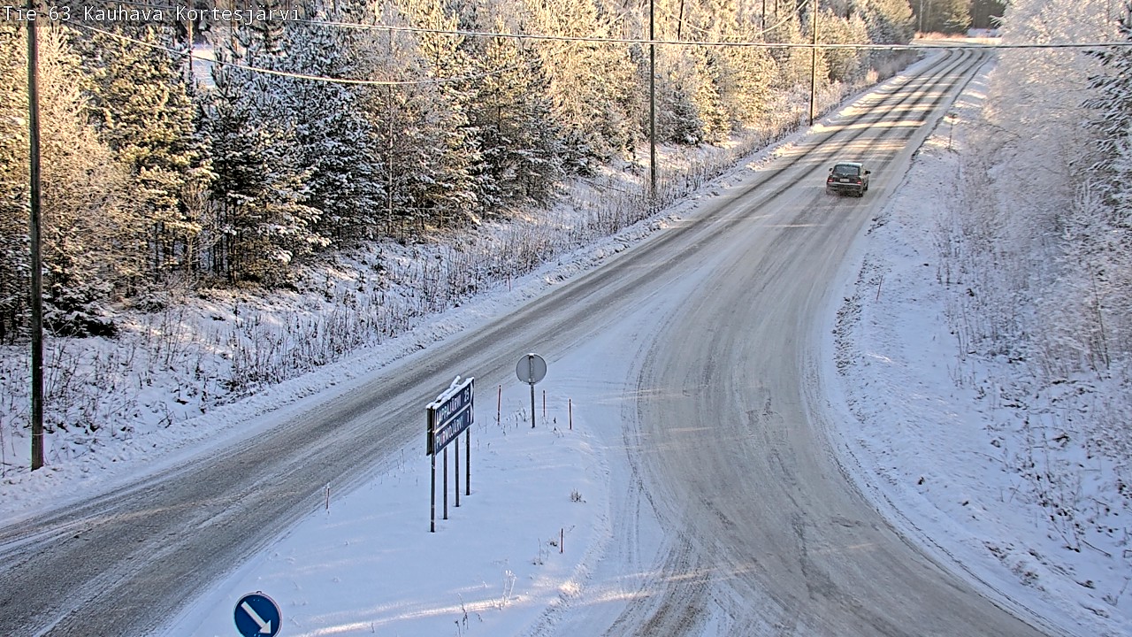 Weather Camera Image Road 63 Kauhava Kortesjärvi, Kauhava, Etelä-Pohjanmaa