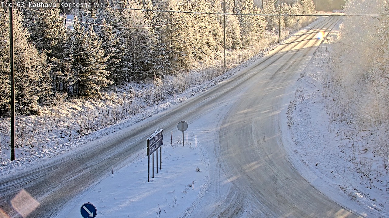 Weather Camera Image Road 63 Kauhava Kortesjärvi, Kauhava, Etelä-Pohjanmaa