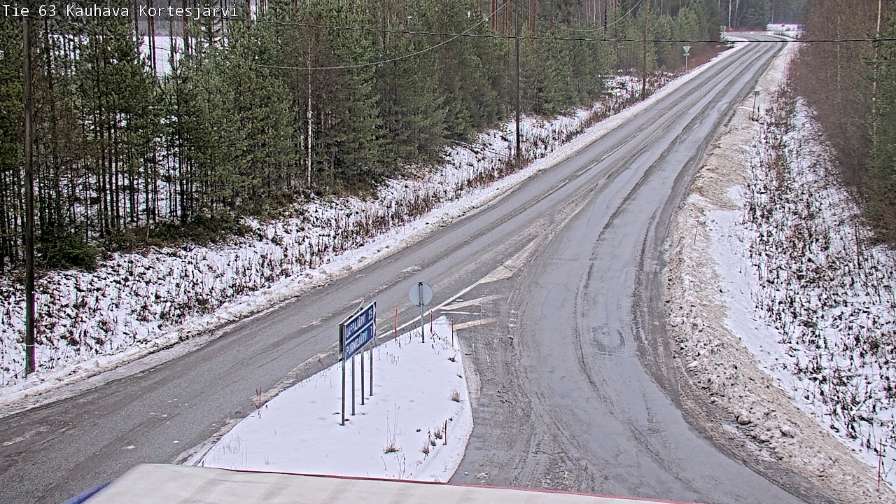 Weather Camera Image Road 63 Kauhava Kortesjärvi, Kauhava, Etelä-Pohjanmaa