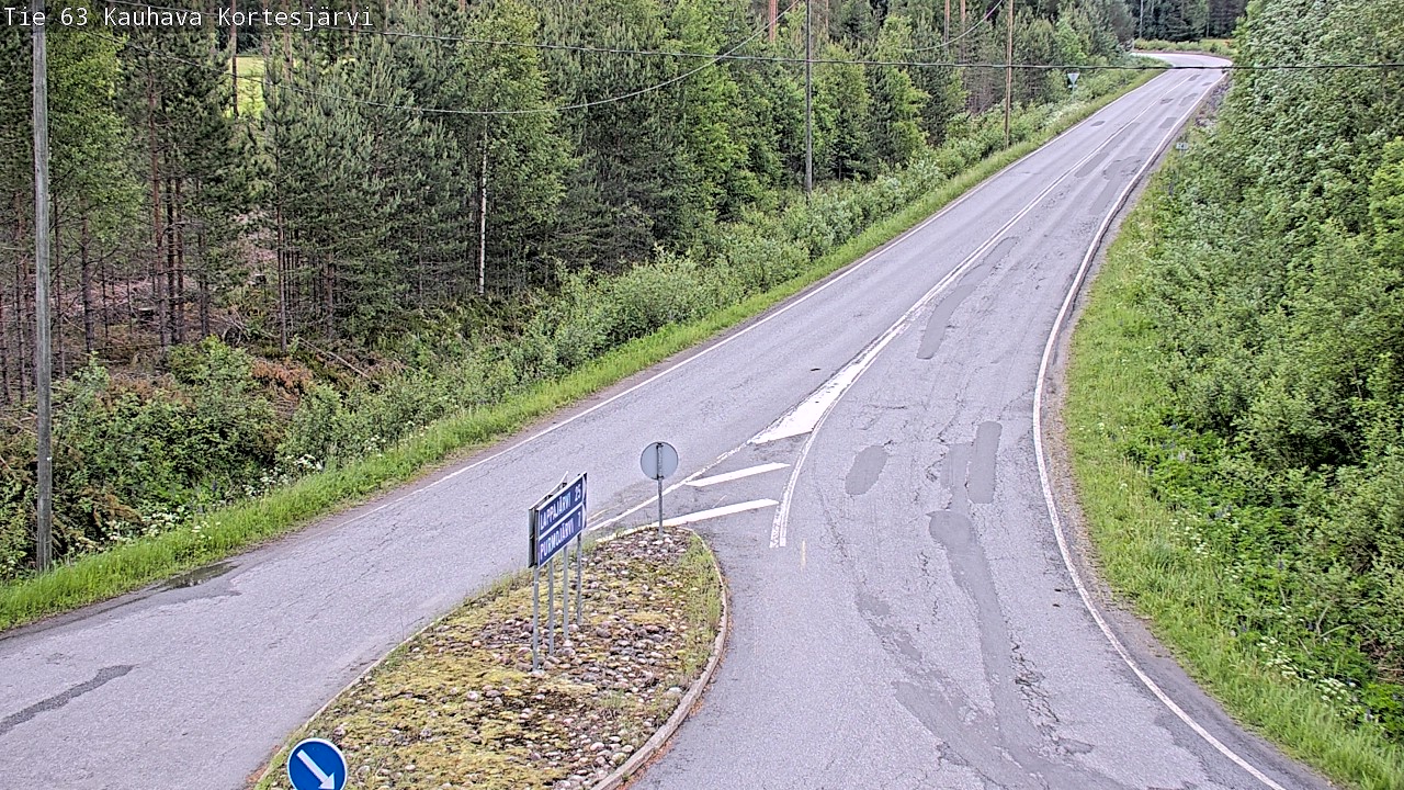 Weather Camera Image Väg 63 Kauhava Kortesjärvi, Kauhava, Etelä-Pohjanmaa