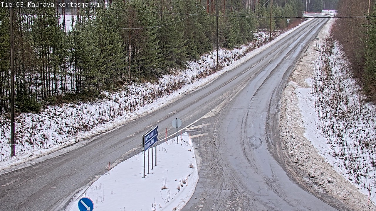 Weather Camera Image Road 63 Kauhava Kortesjärvi, Kauhava, Etelä-Pohjanmaa