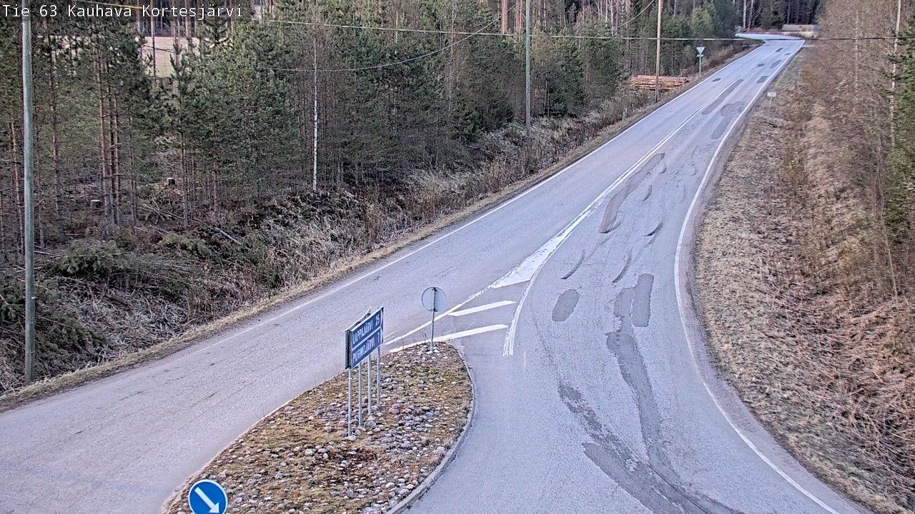 Weather Camera Image Väg 63 Kauhava Kortesjärvi, Kauhava, Etelä-Pohjanmaa
