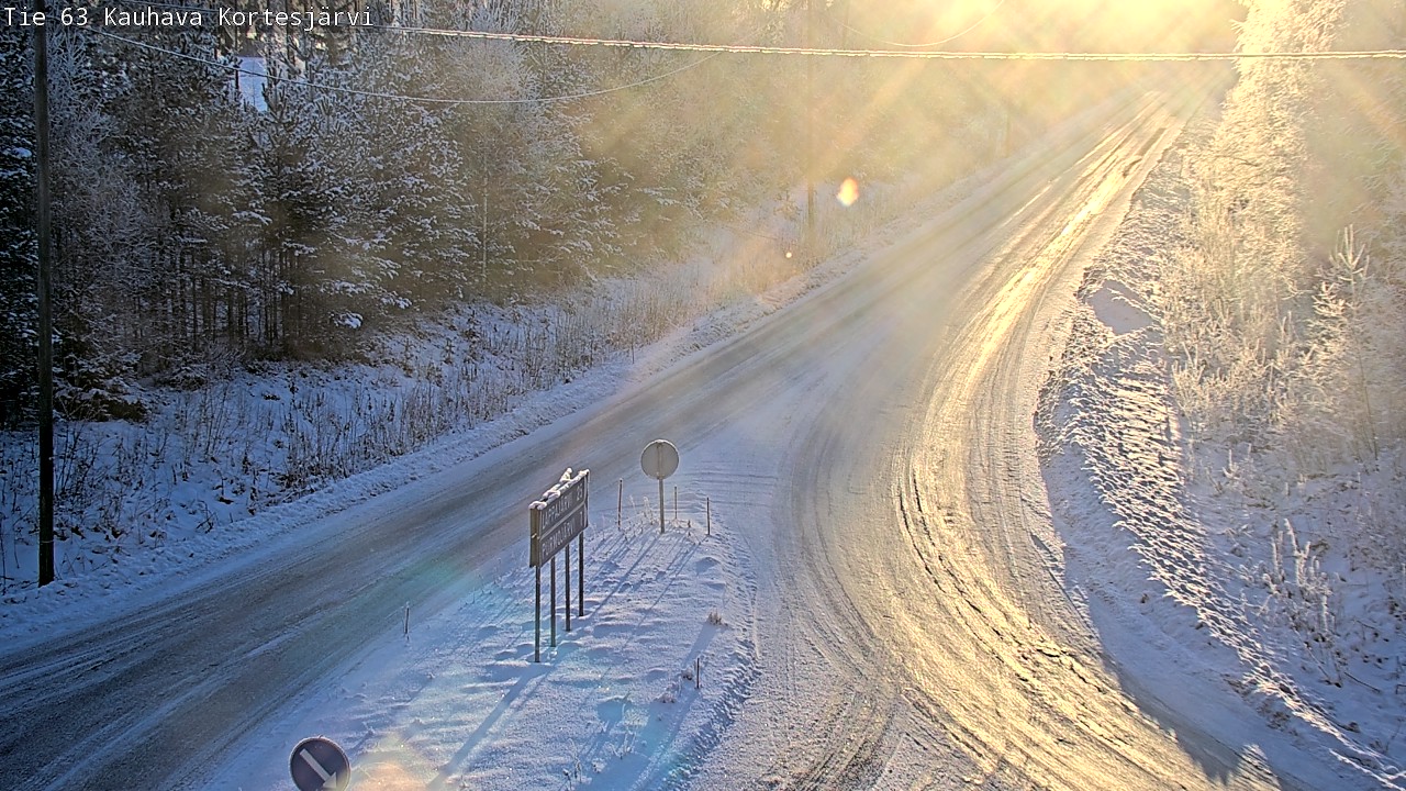 Weather Camera Image Road 63 Kauhava Kortesjärvi, Kauhava, Etelä-Pohjanmaa