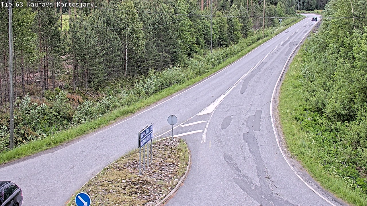 Weather Camera Image Väg 63 Kauhava Kortesjärvi, Kauhava, Etelä-Pohjanmaa
