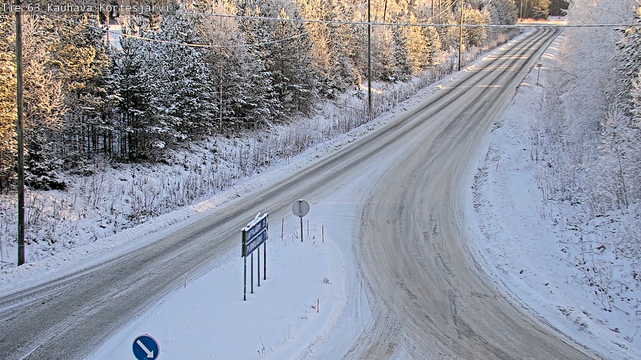 Weather Camera Image Road 63 Kauhava Kortesjärvi, Kauhava, Etelä-Pohjanmaa
