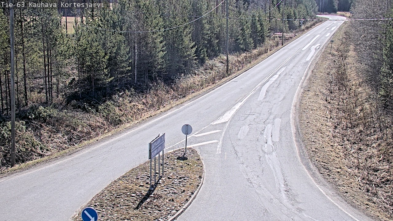 Weather Camera Image Road 63 Kauhava Kortesjärvi, Kauhava, Etelä-Pohjanmaa