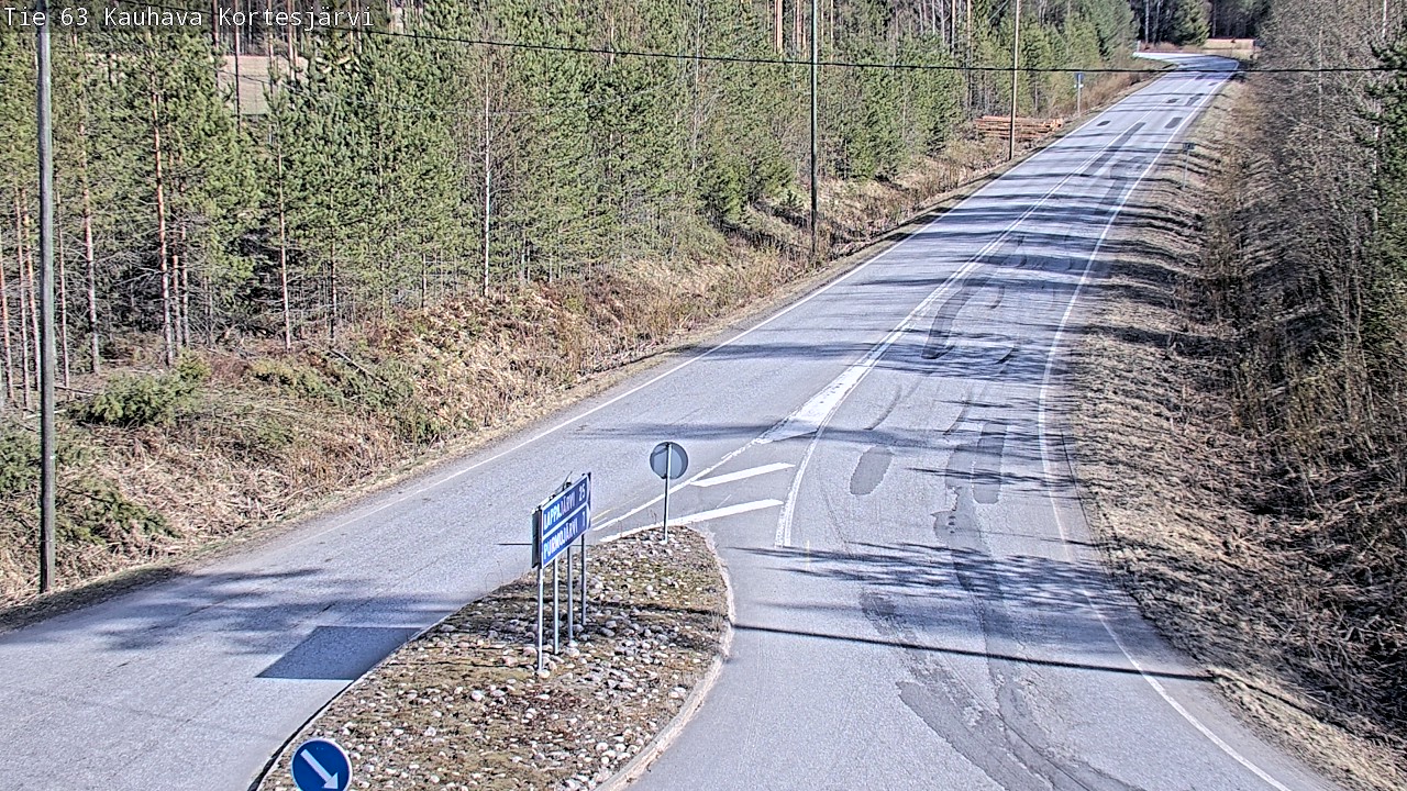 Weather Camera Image Road 63 Kauhava Kortesjärvi, Kauhava, Etelä-Pohjanmaa