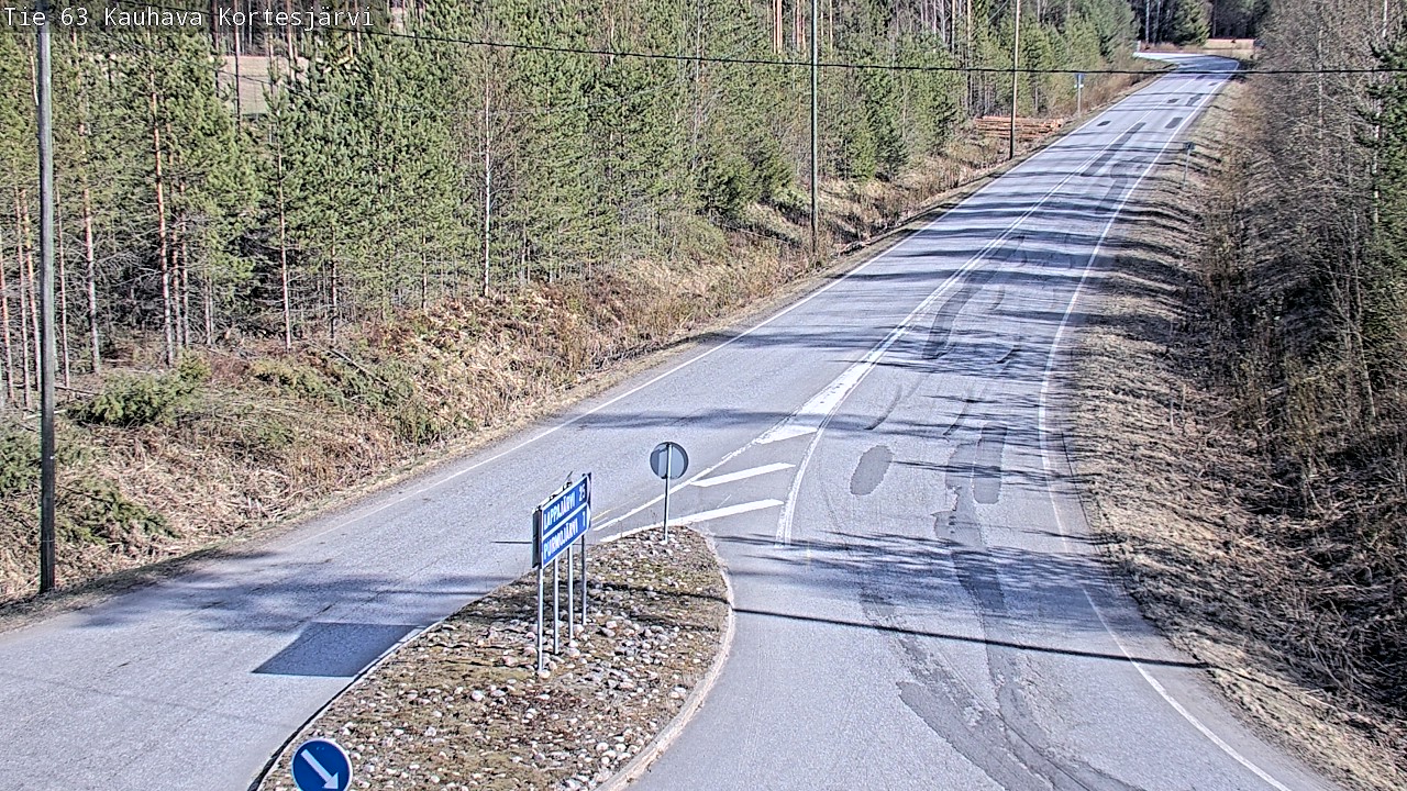 Weather Camera Image Road 63 Kauhava Kortesjärvi, Kauhava, Etelä-Pohjanmaa