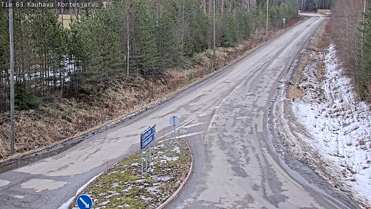 Weather Camera Image Road 63 Kauhava Kortesjärvi, Kauhava, Etelä-Pohjanmaa