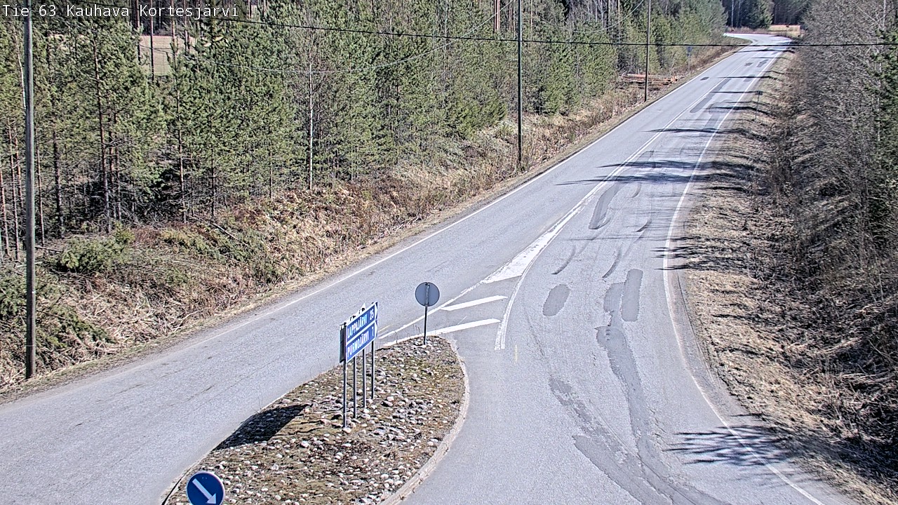 Weather Camera Image Road 63 Kauhava Kortesjärvi, Kauhava, Etelä-Pohjanmaa