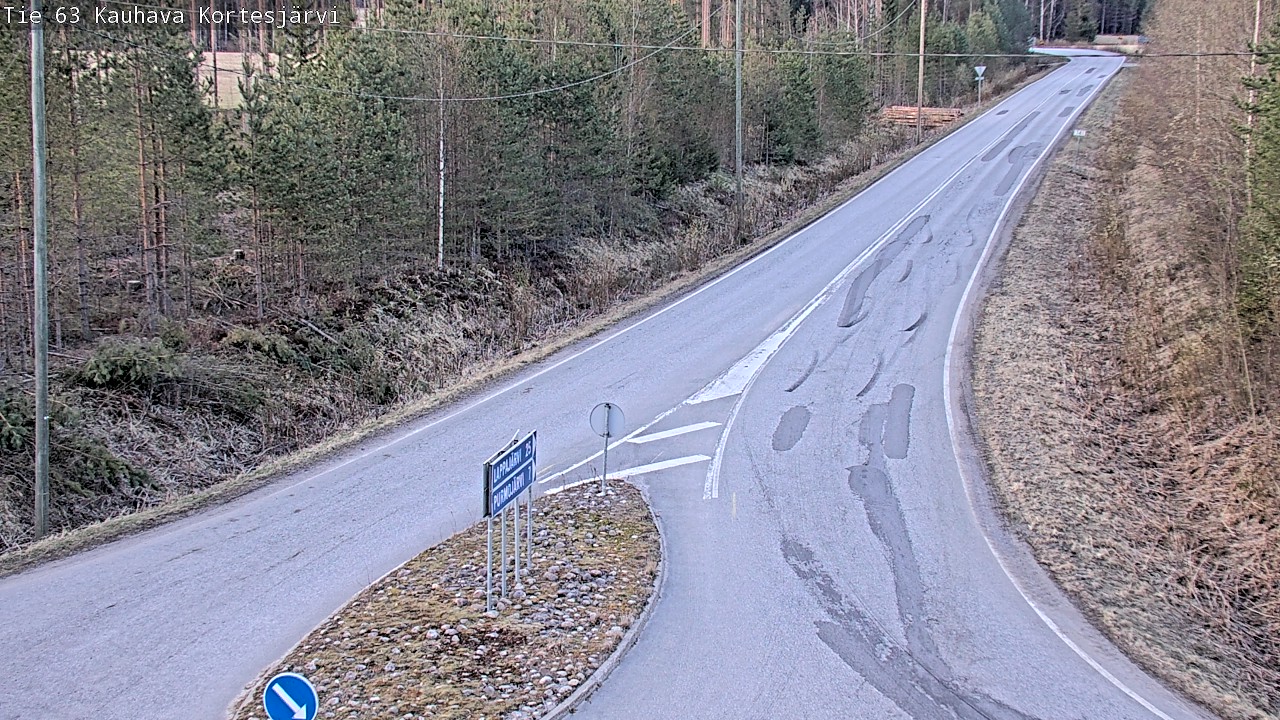 Weather Camera Image Väg 63 Kauhava Kortesjärvi, Kauhava, Etelä-Pohjanmaa