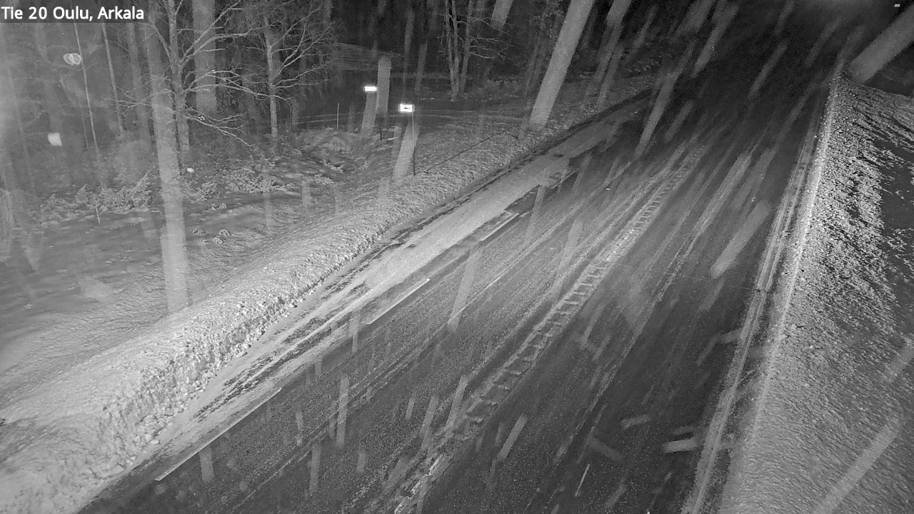 Weather Camera Image Väg 20 Oulu, Arkala, Oulu, Pohjois-Pohjanmaa
