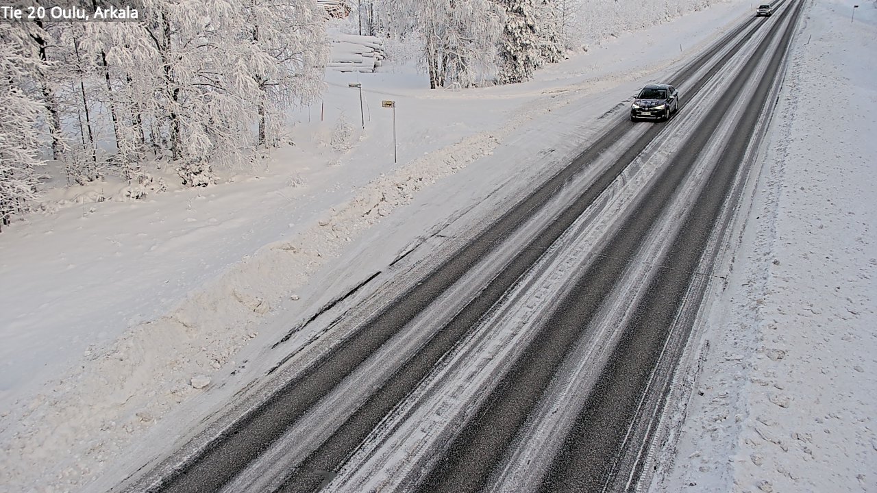 Weather Camera Image Road 20 Oulu, Arkala, Oulu, Pohjois-Pohjanmaa