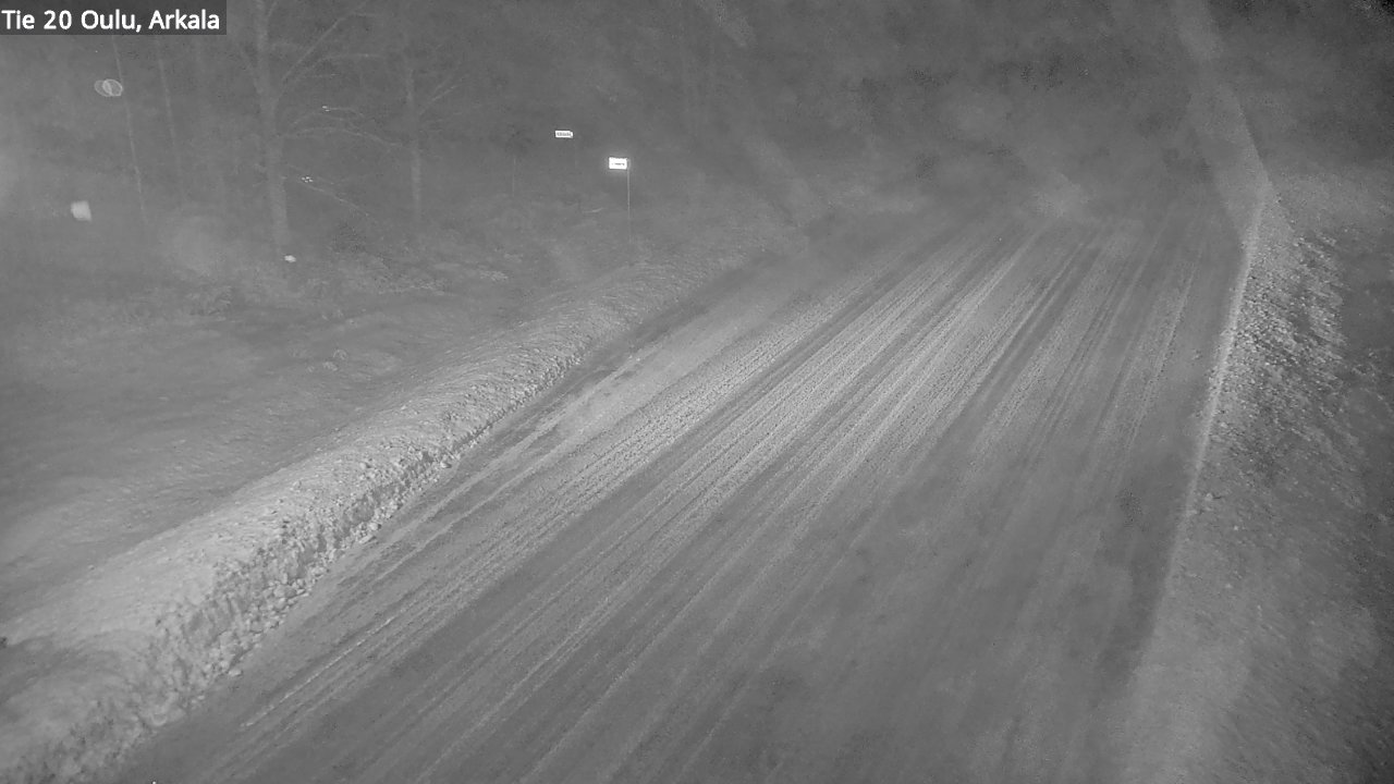 Weather Camera Image Väg 20 Oulu, Arkala, Oulu, Pohjois-Pohjanmaa