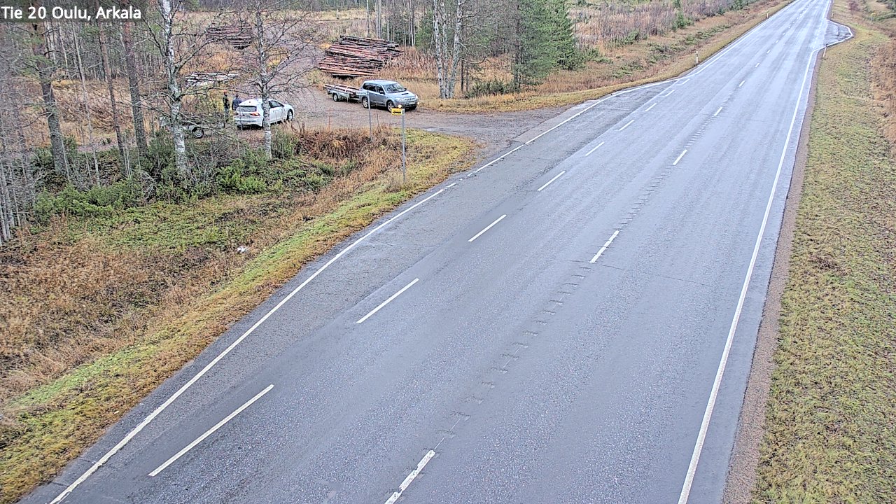Weather Camera Image Väg 20 Oulu, Arkala, Oulu, Pohjois-Pohjanmaa