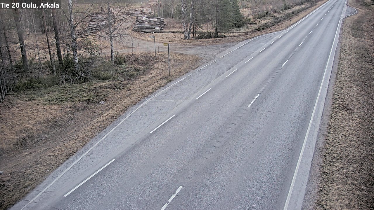 Weather Camera Image Väg 20 Oulu, Arkala, Oulu, Pohjois-Pohjanmaa
