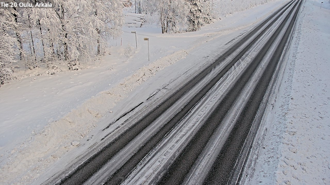 Weather Camera Image Road 20 Oulu, Arkala, Oulu, Pohjois-Pohjanmaa