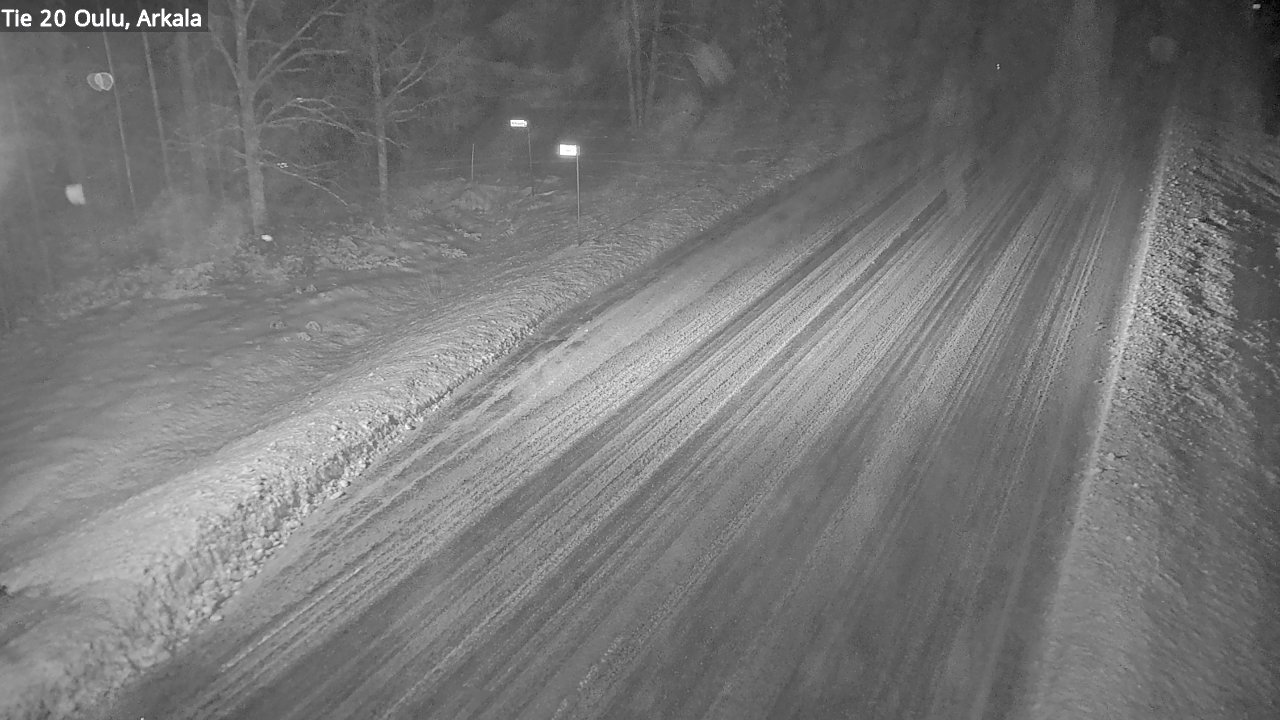 Weather Camera Image Väg 20 Oulu, Arkala, Oulu, Pohjois-Pohjanmaa