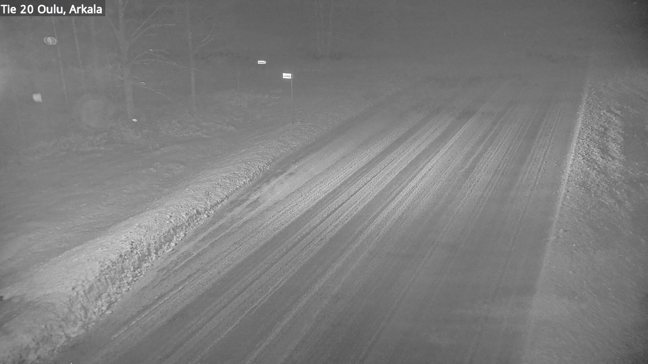 Weather Camera Image Väg 20 Oulu, Arkala, Oulu, Pohjois-Pohjanmaa