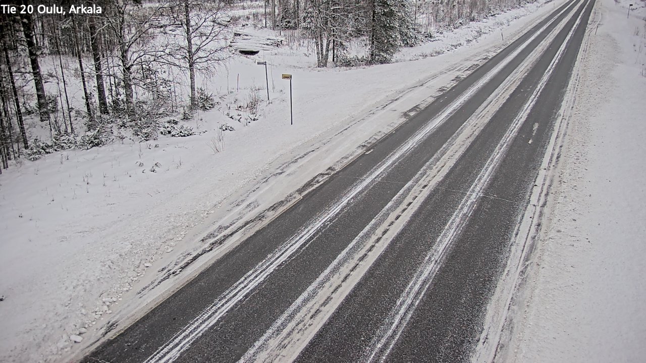 Weather Camera Image Väg 20 Oulu, Arkala, Oulu, Pohjois-Pohjanmaa
