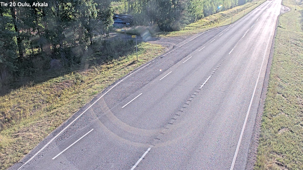 Weather Camera Image Road 20 Oulu, Arkala, Oulu, Pohjois-Pohjanmaa