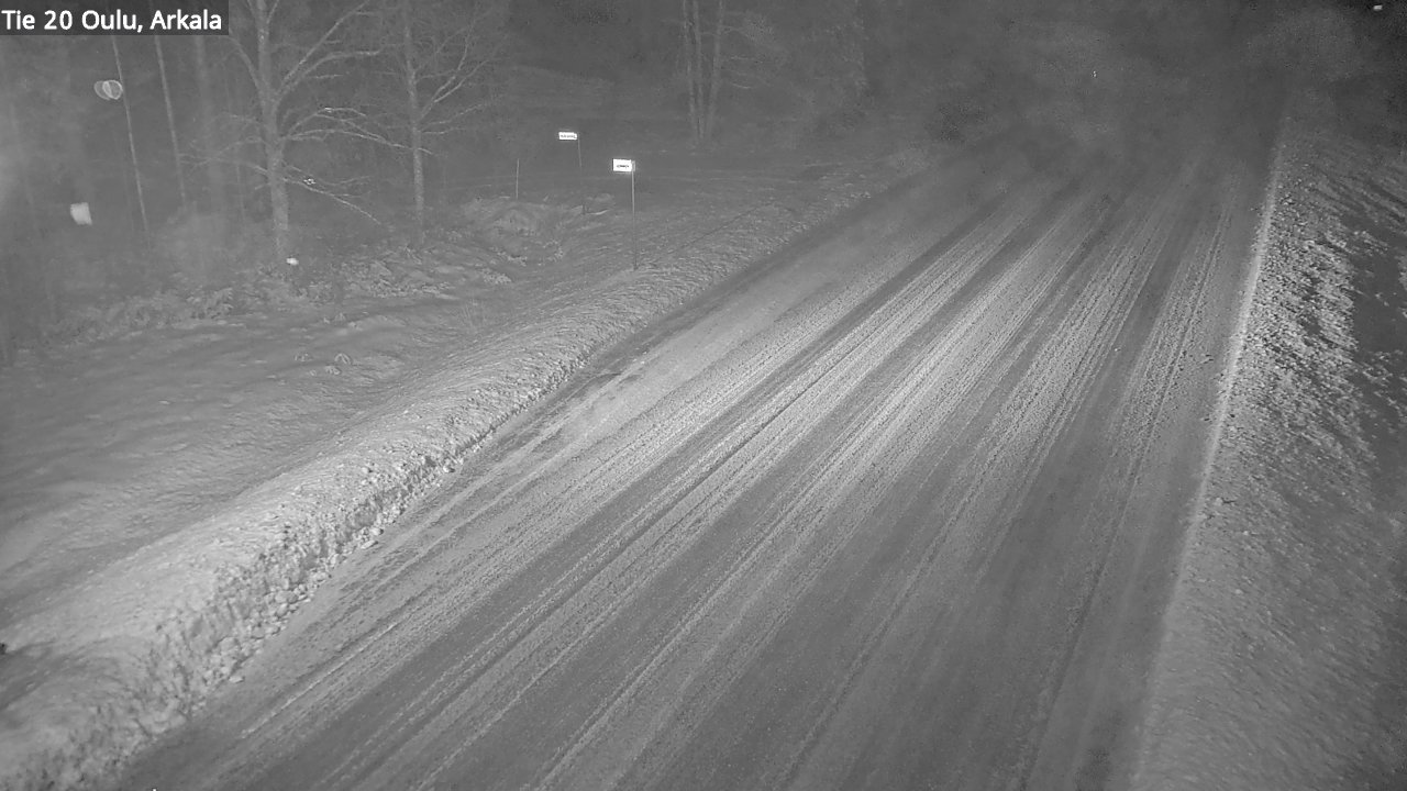Weather Camera Image Väg 20 Oulu, Arkala, Oulu, Pohjois-Pohjanmaa