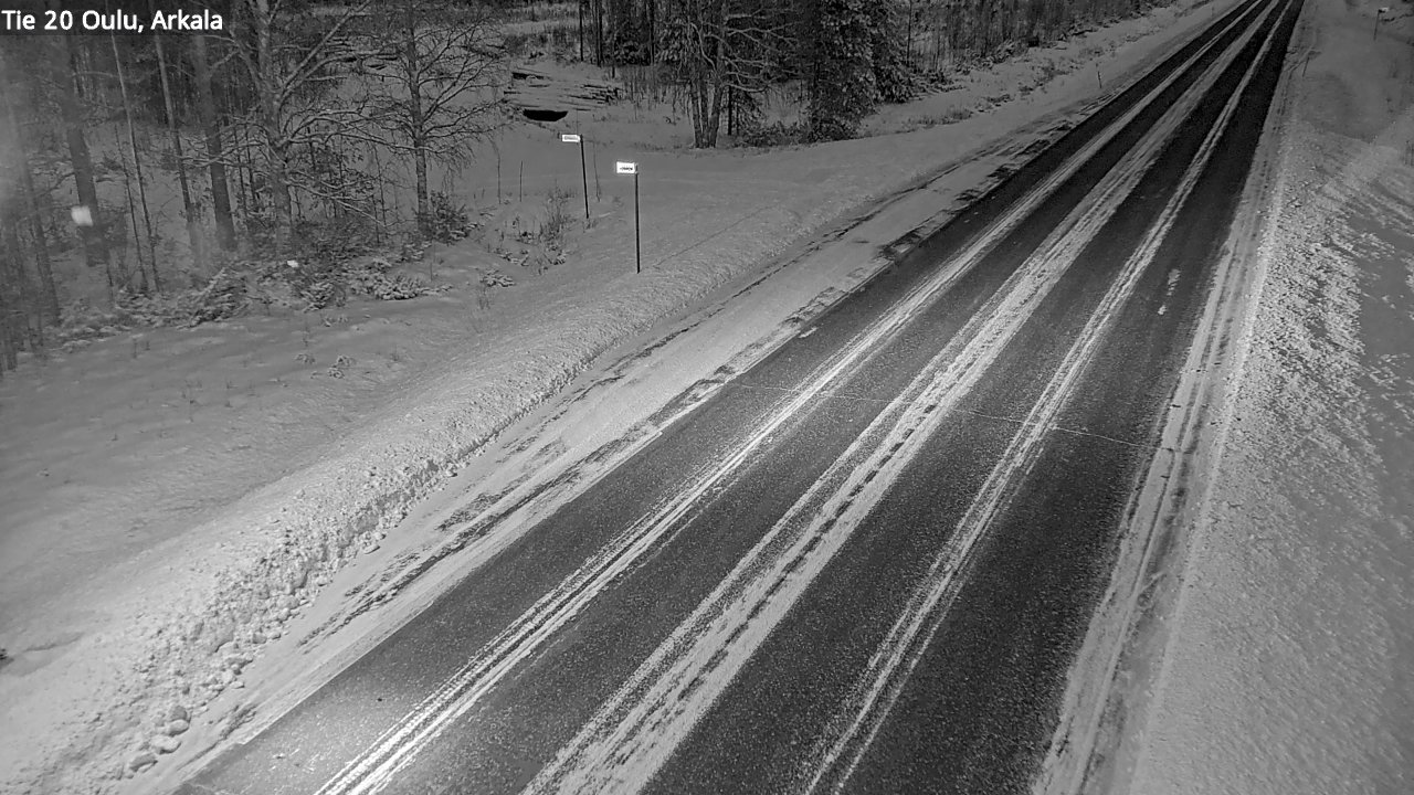 Weather Camera Image Väg 20 Oulu, Arkala, Oulu, Pohjois-Pohjanmaa
