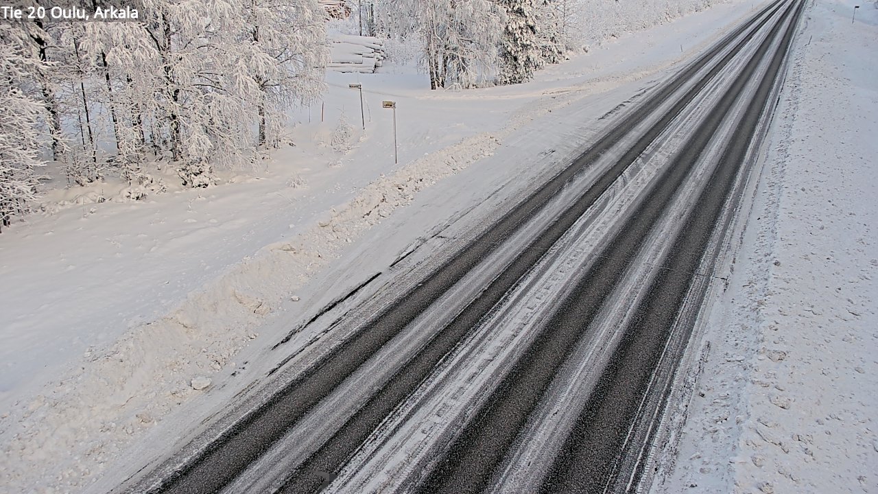 Weather Camera Image Road 20 Oulu, Arkala, Oulu, Pohjois-Pohjanmaa