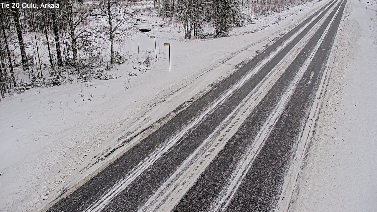 Weather Camera Image Väg 20 Oulu, Arkala, Oulu, Pohjois-Pohjanmaa