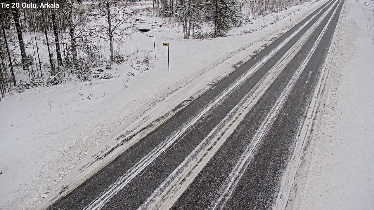 Weather Camera Image Väg 20 Oulu, Arkala, Oulu, Pohjois-Pohjanmaa