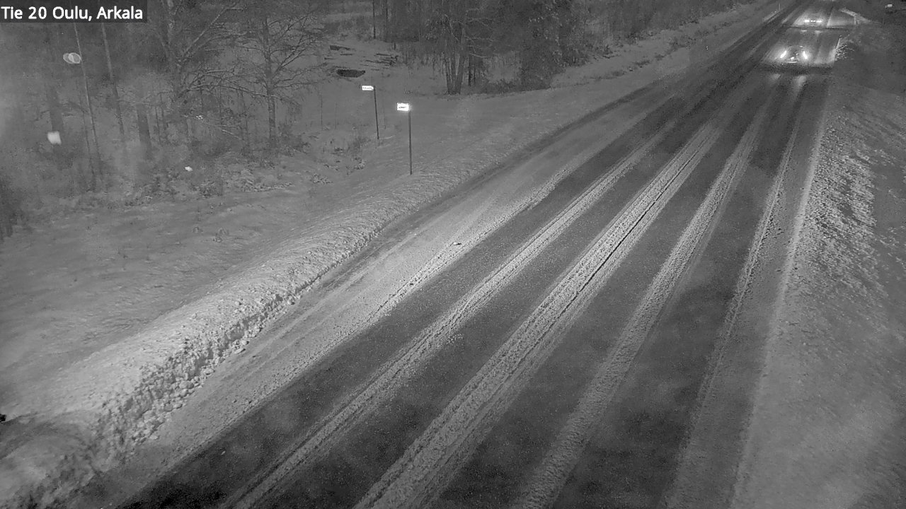 Weather Camera Image Väg 20 Oulu, Arkala, Oulu, Pohjois-Pohjanmaa