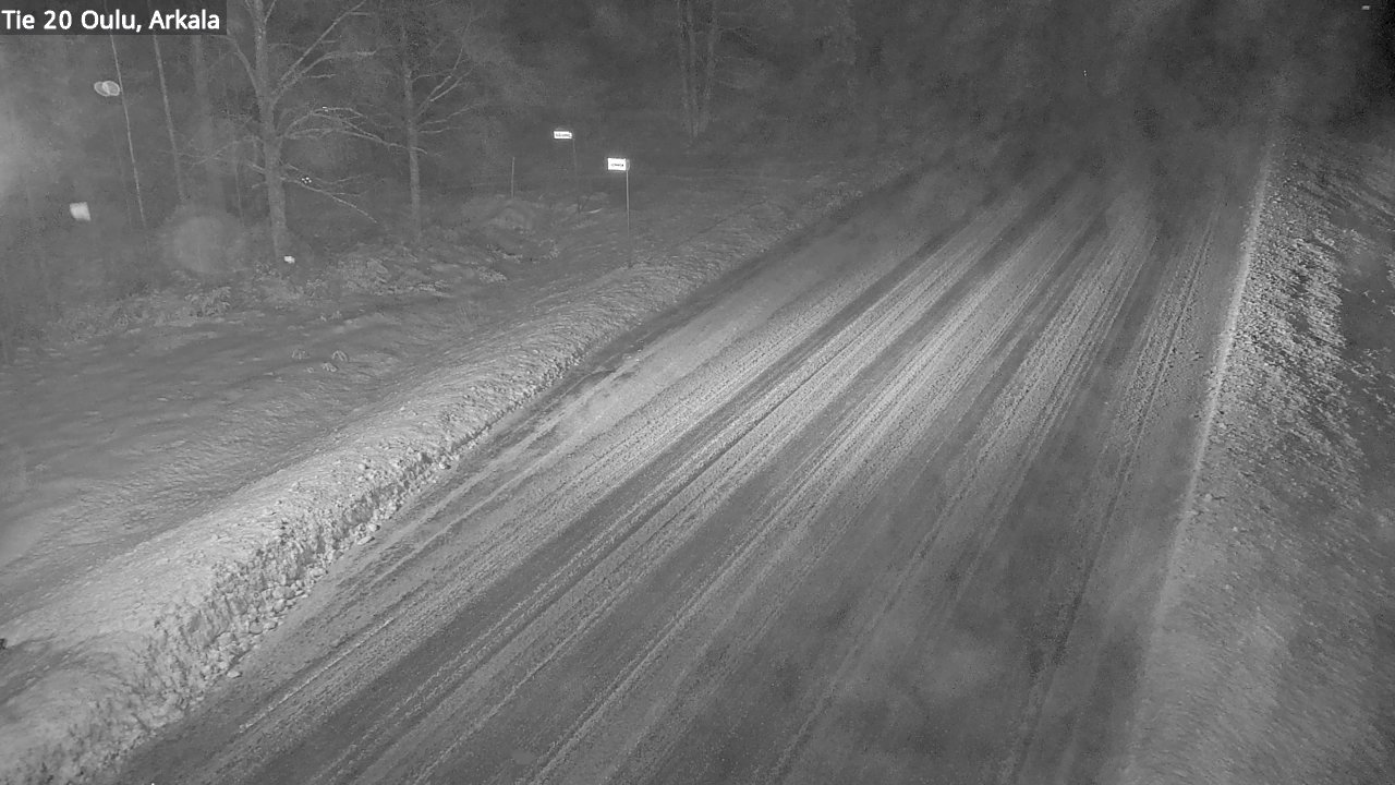 Weather Camera Image Väg 20 Oulu, Arkala, Oulu, Pohjois-Pohjanmaa