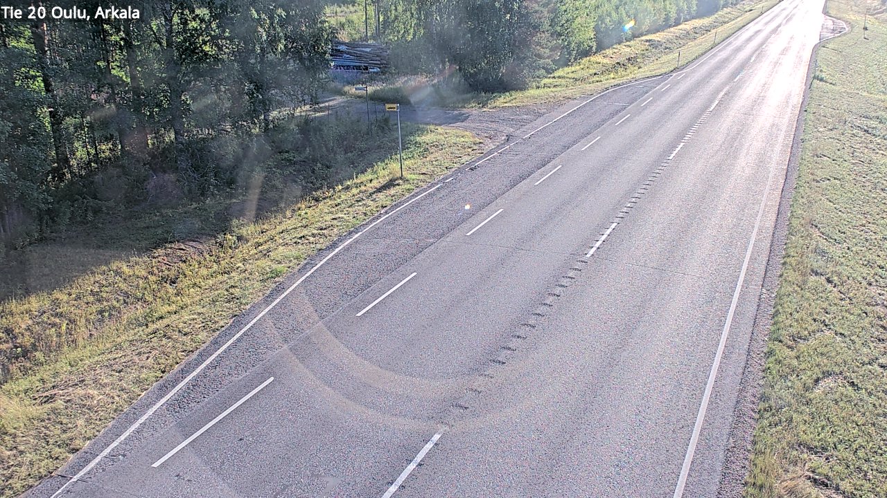 Weather Camera Image Road 20 Oulu, Arkala, Oulu, Pohjois-Pohjanmaa