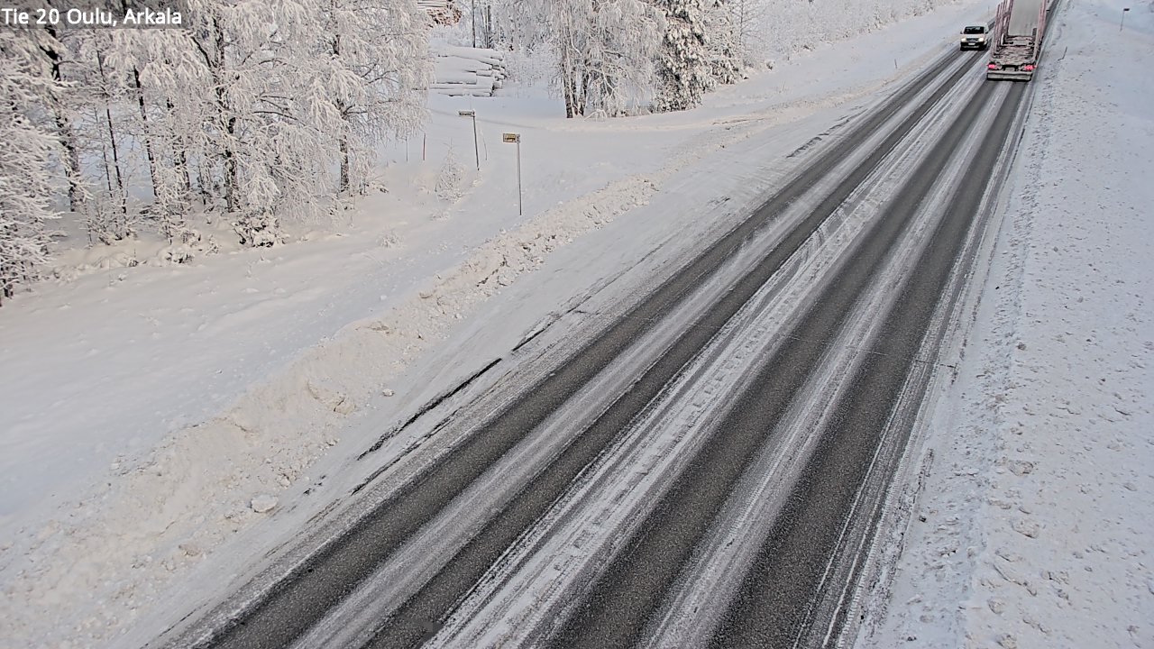 Weather Camera Image Road 20 Oulu, Arkala, Oulu, Pohjois-Pohjanmaa