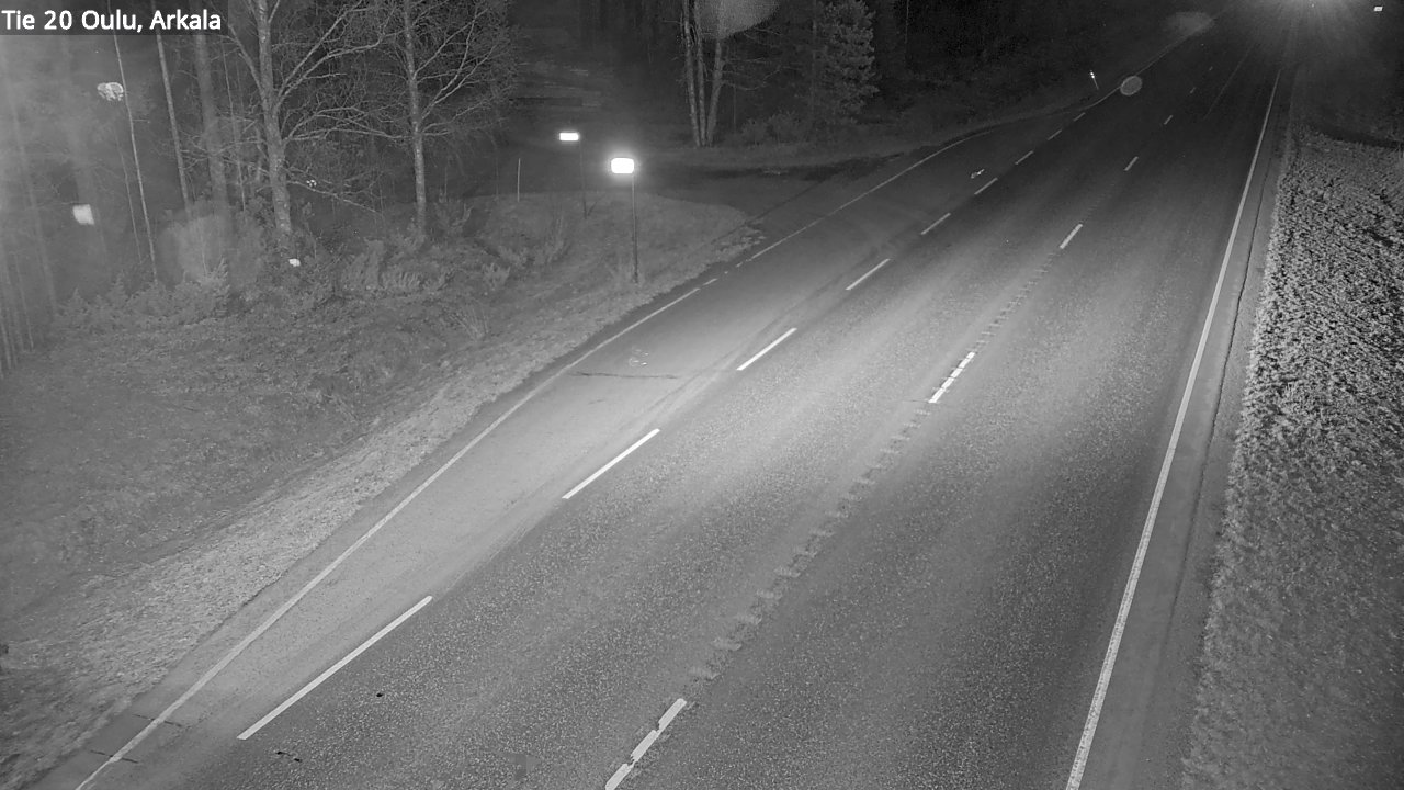 Weather Camera Image Road 20 Oulu, Arkala, Oulu, Pohjois-Pohjanmaa