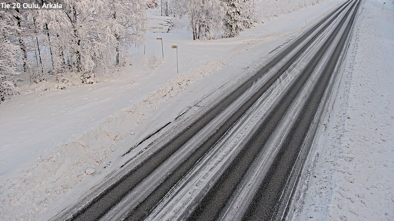 Weather Camera Image Road 20 Oulu, Arkala, Oulu, Pohjois-Pohjanmaa