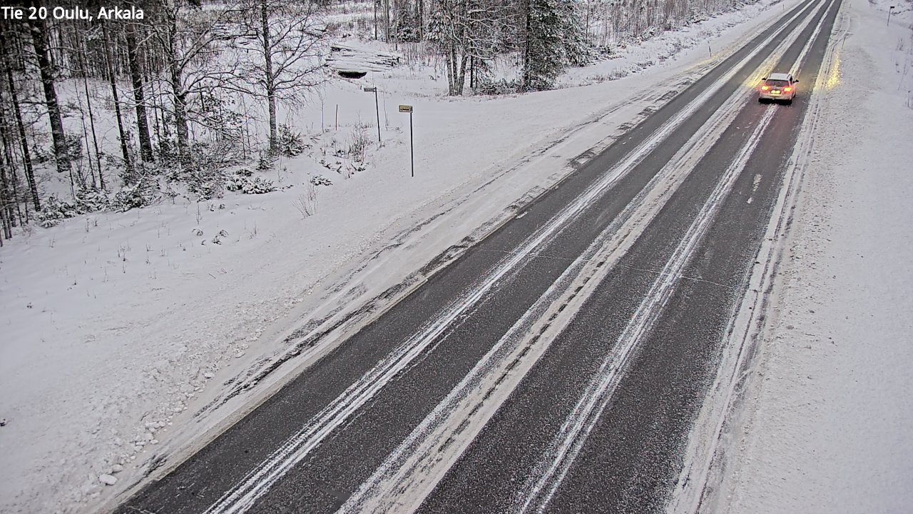 Weather Camera Image Väg 20 Oulu, Arkala, Oulu, Pohjois-Pohjanmaa