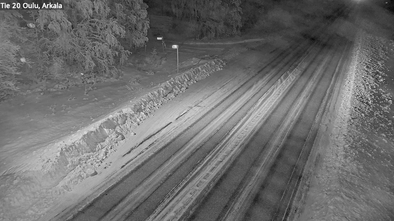 Weather Camera Image Road 20 Oulu, Arkala, Oulu, Pohjois-Pohjanmaa