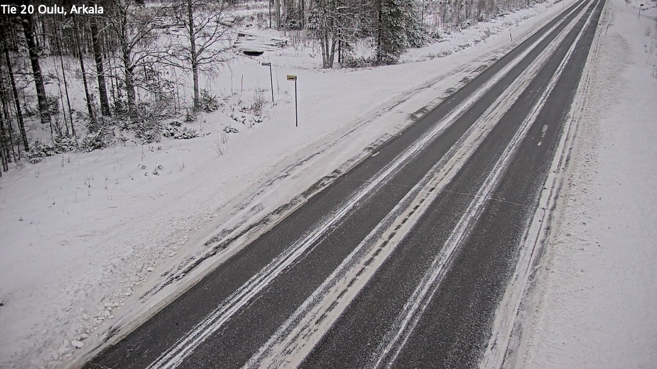 Weather Camera Image Väg 20 Oulu, Arkala, Oulu, Pohjois-Pohjanmaa