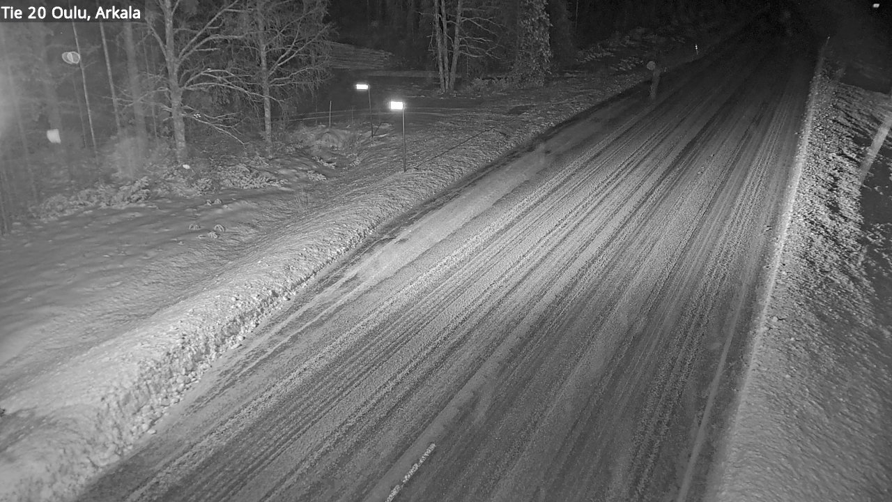 Weather Camera Image Väg 20 Oulu, Arkala, Oulu, Pohjois-Pohjanmaa