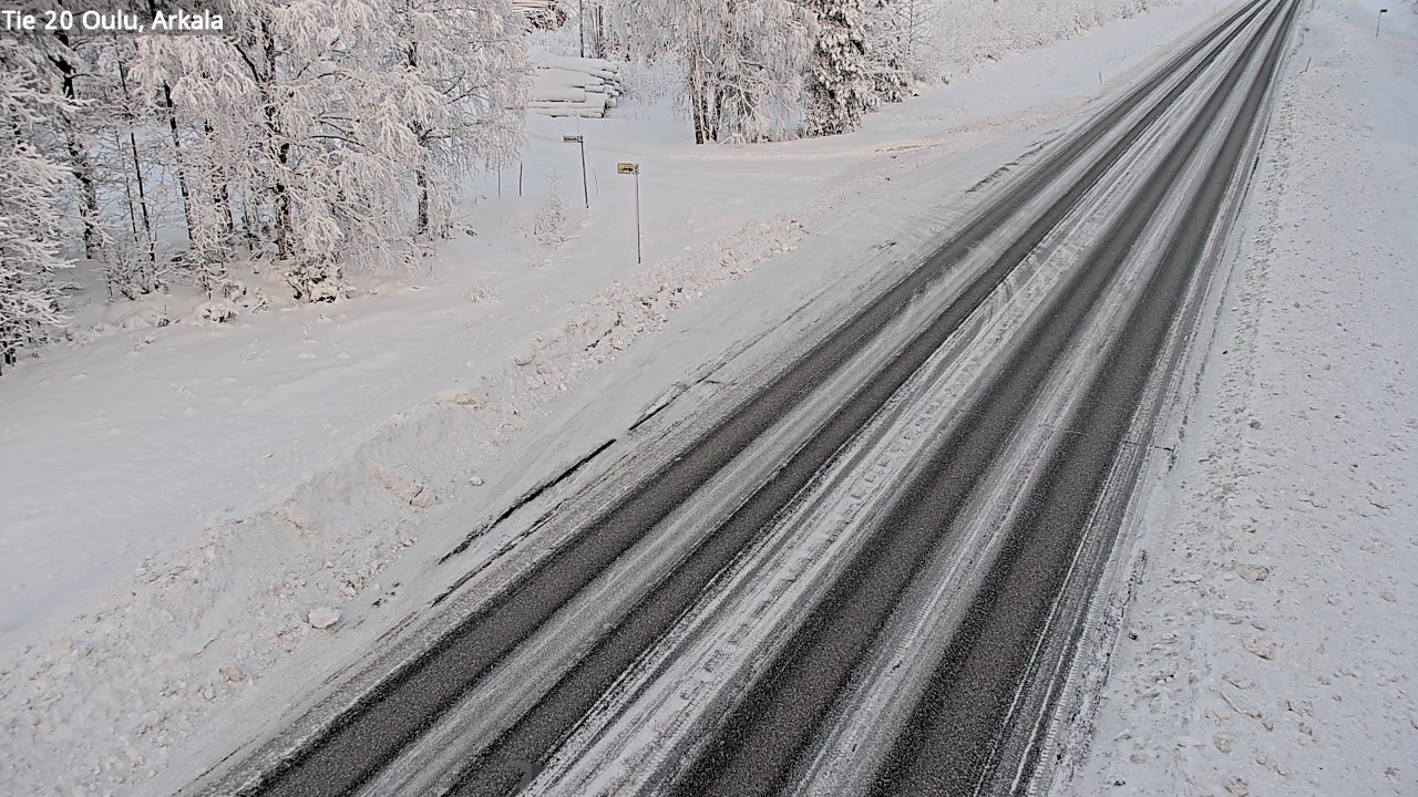 Weather Camera Image Road 20 Oulu, Arkala, Oulu, Pohjois-Pohjanmaa