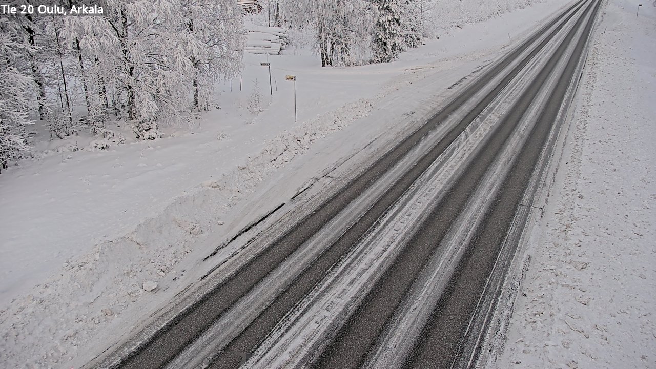 Weather Camera Image Road 20 Oulu, Arkala, Oulu, Pohjois-Pohjanmaa