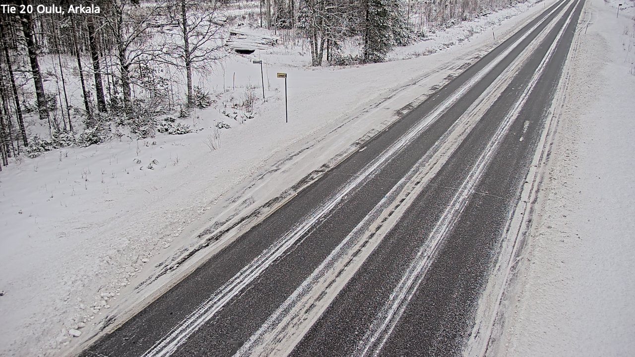 Weather Camera Image Väg 20 Oulu, Arkala, Oulu, Pohjois-Pohjanmaa