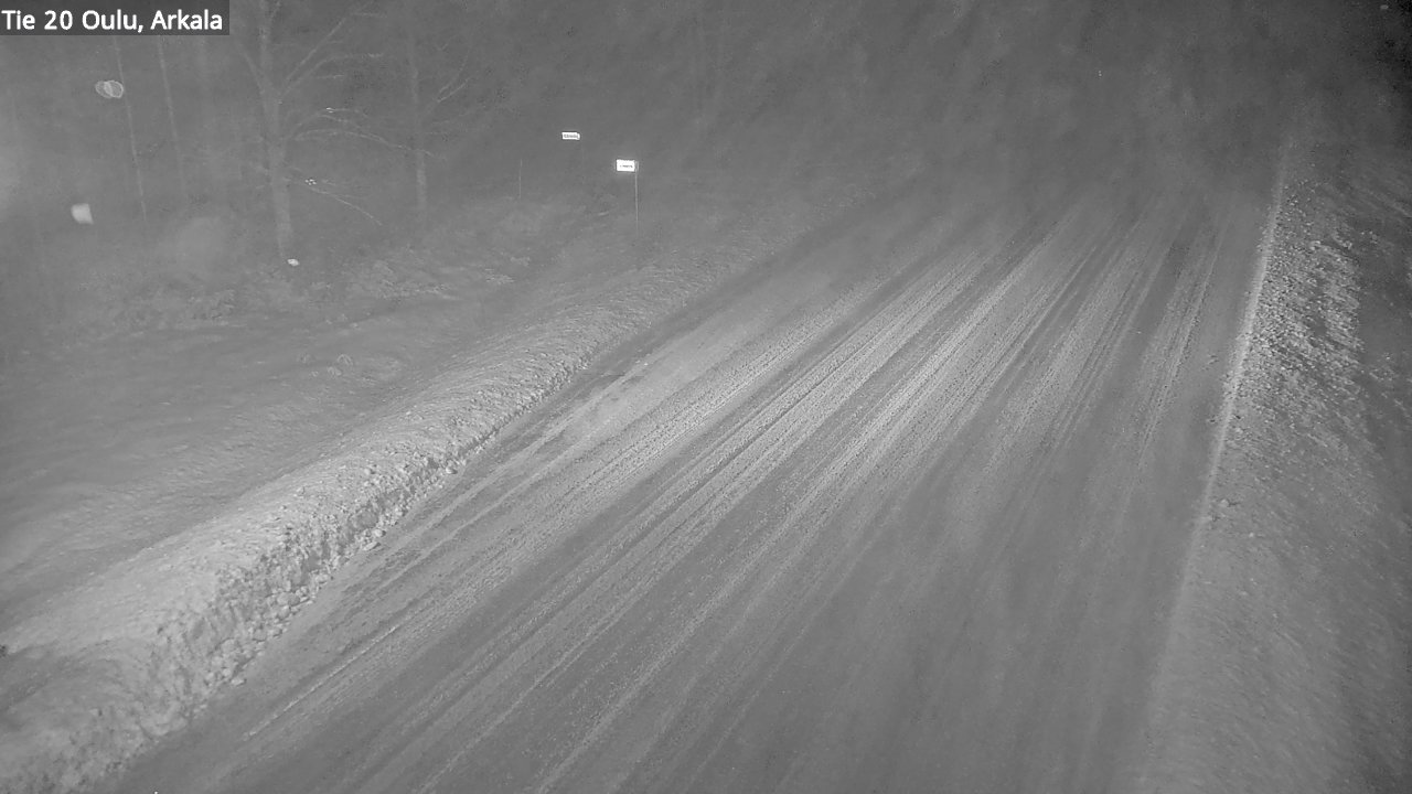 Weather Camera Image Väg 20 Oulu, Arkala, Oulu, Pohjois-Pohjanmaa