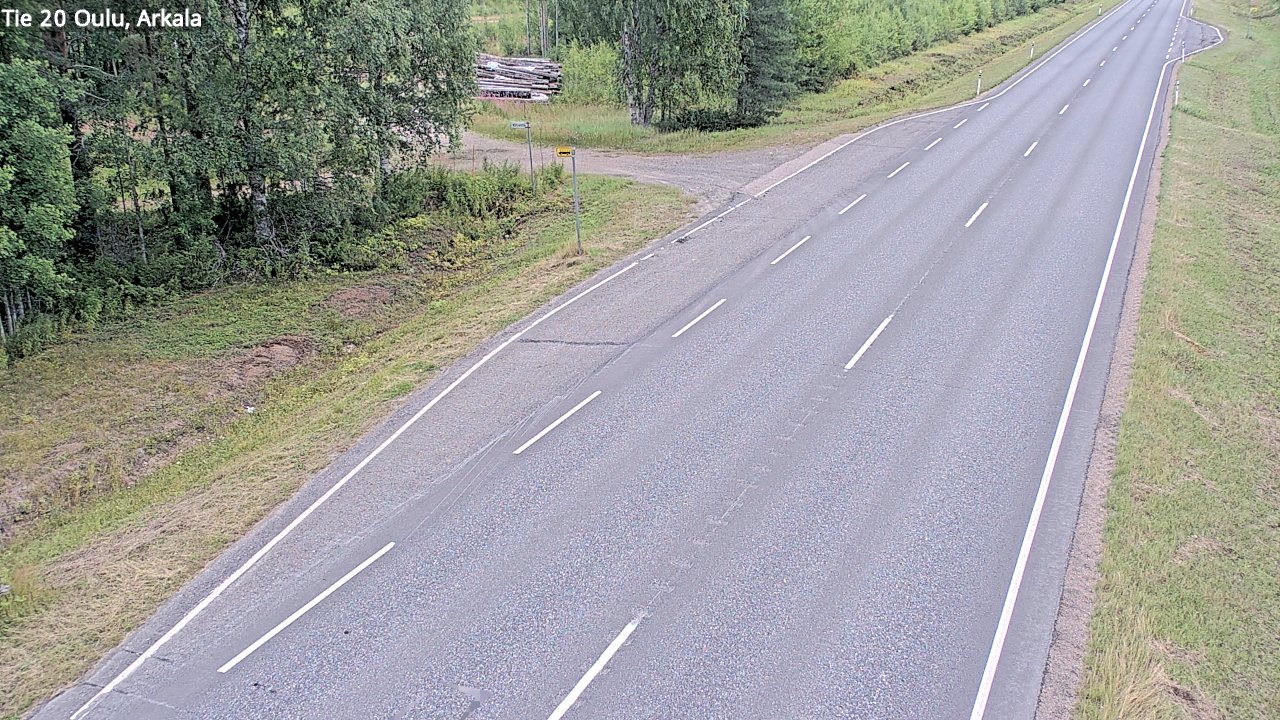 Weather Camera Image Road 20 Oulu, Arkala, Oulu, Pohjois-Pohjanmaa
