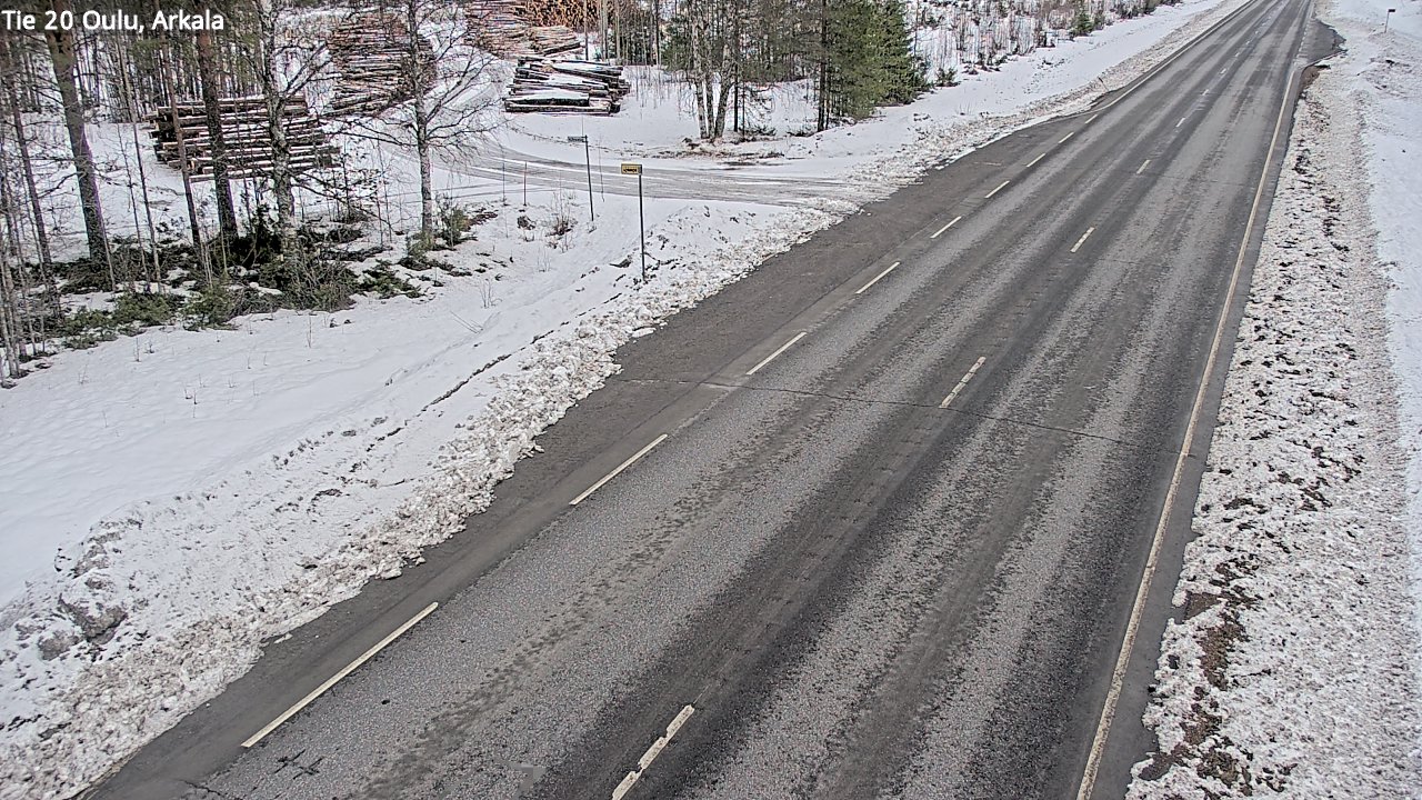 Weather Camera Image Road 20 Oulu, Arkala, Oulu, Pohjois-Pohjanmaa